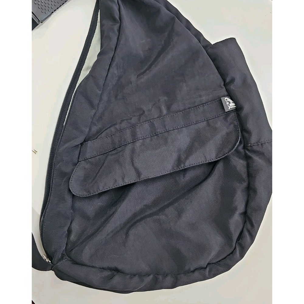 AmeriBag 19" Healthy Back Bag Tote®, Distressed Nylon, Black - Picture 14 of 16